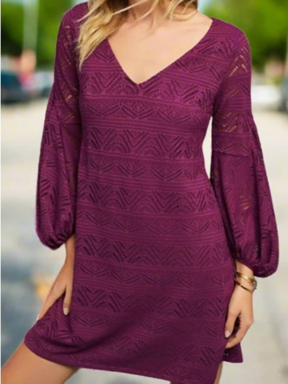Maeve Knit Lace Dress